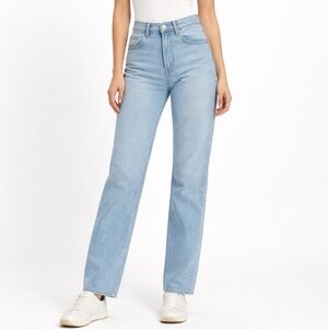 Uniqlo Light Blue Women's Wide Leg Jeans